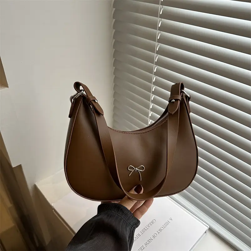 Silver Bow Pouch for Women Casual Shoulder Bag - Image 5