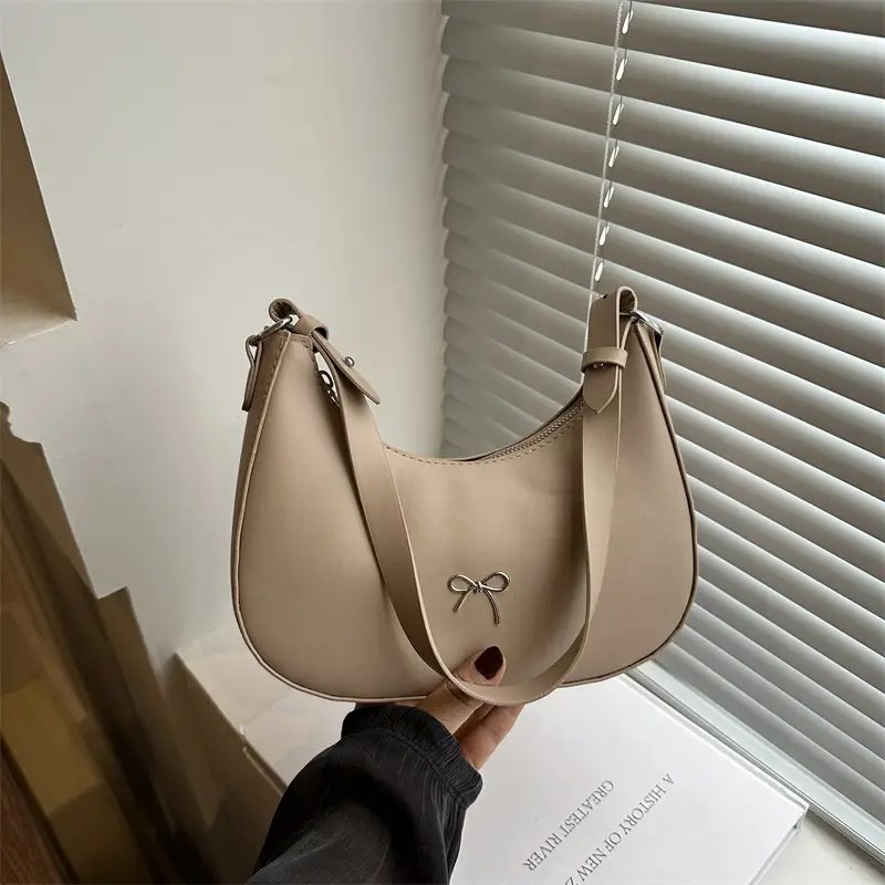 Silver Bow Pouch for Women Casual Shoulder Bag - Image 6