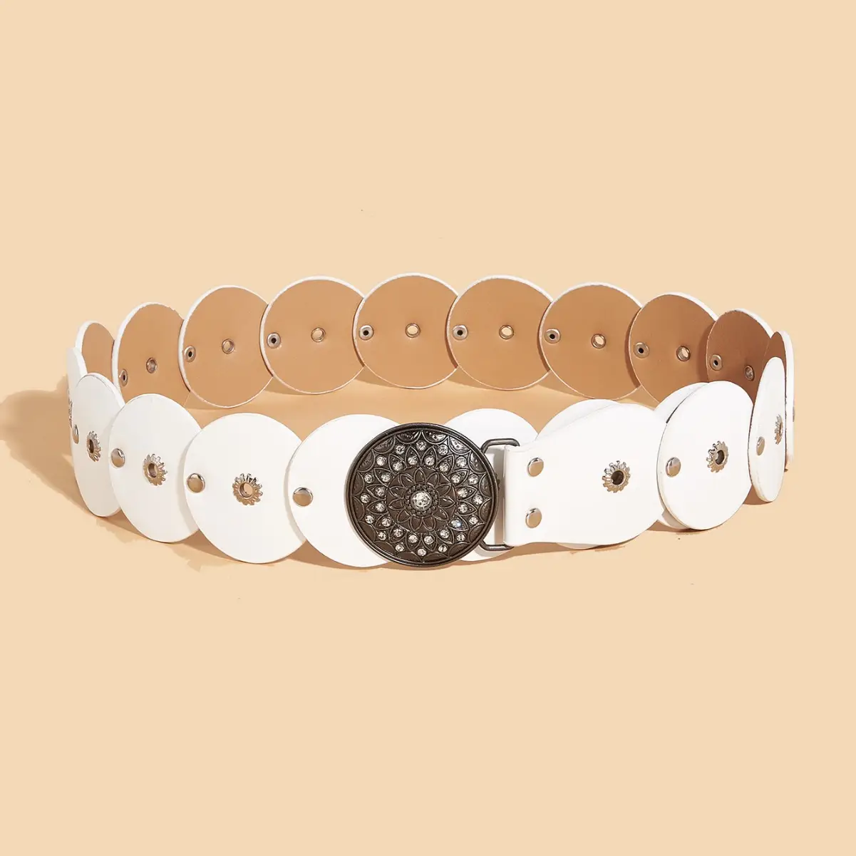 Black Rivet Belt Accessories for Women - Image 4