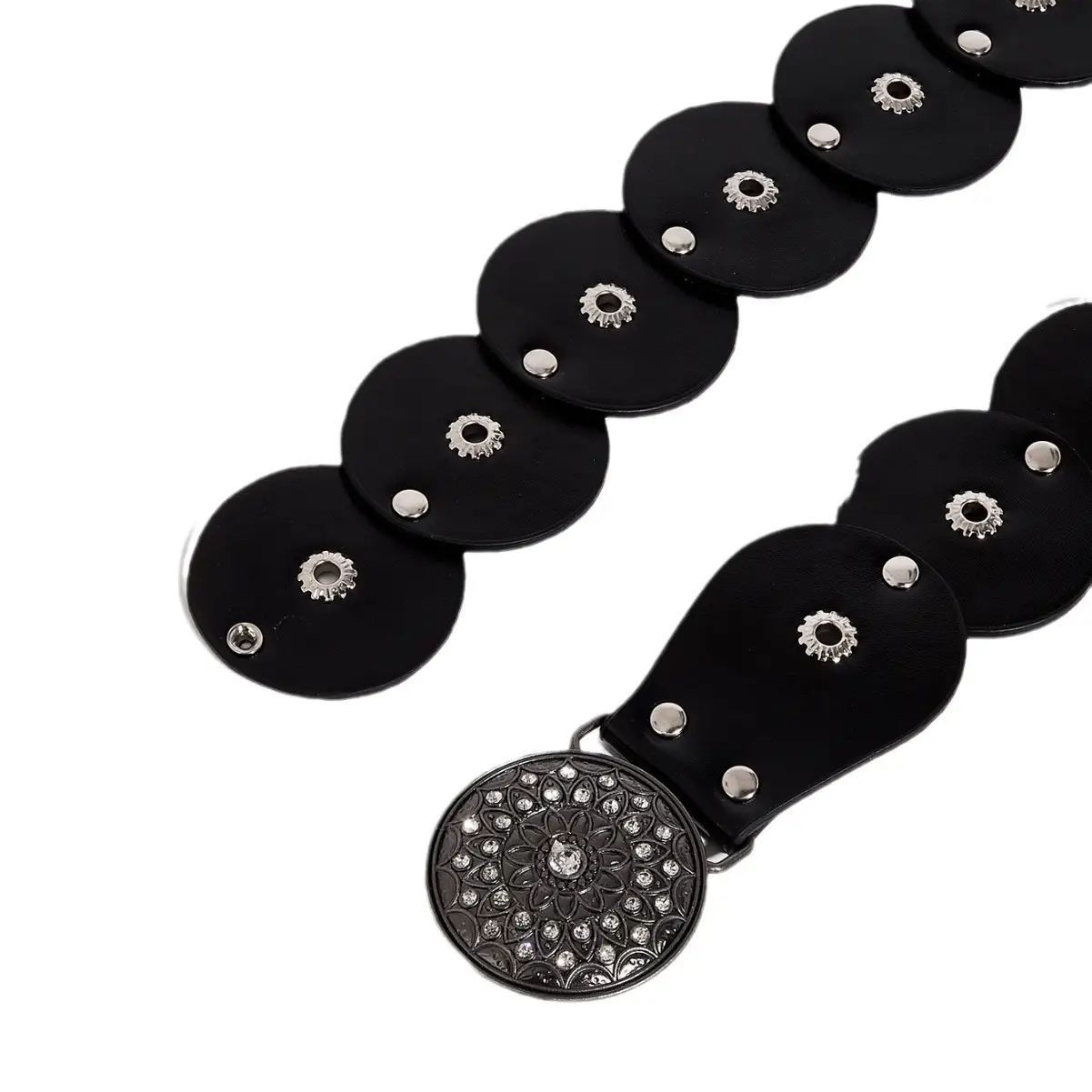 Black Rivet Belt Accessories for Women - Image 5