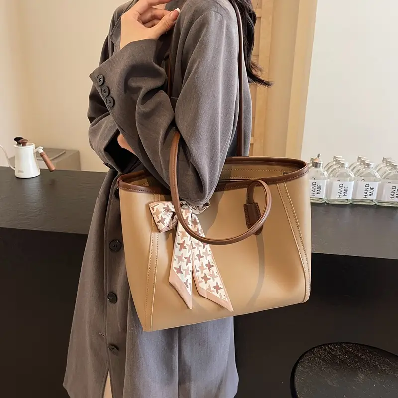 Black Silk Bow Scarf Bag for Women 2025 - Image 6
