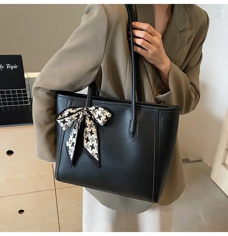 Black Silk Bow Scarf Bag for Women 2025 — feature 17