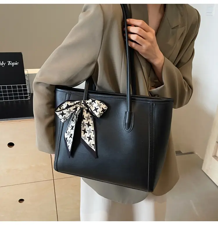 Black Silk Bow Scarf Bag for Women 2025 — feature 18