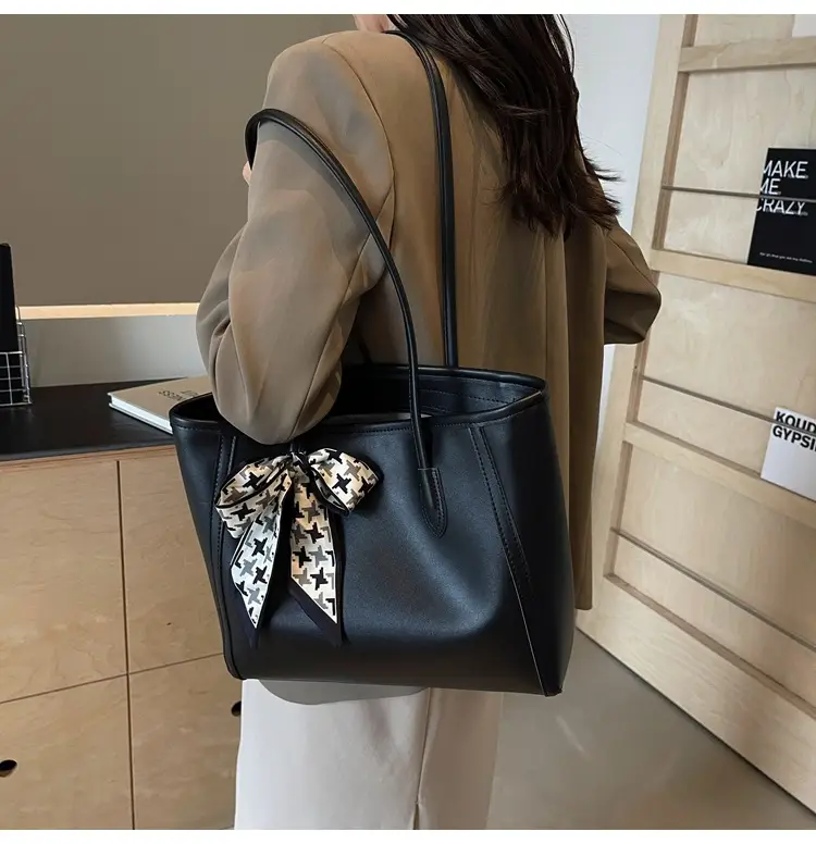 Black Silk Bow Scarf Bag for Women 2025 — feature 20