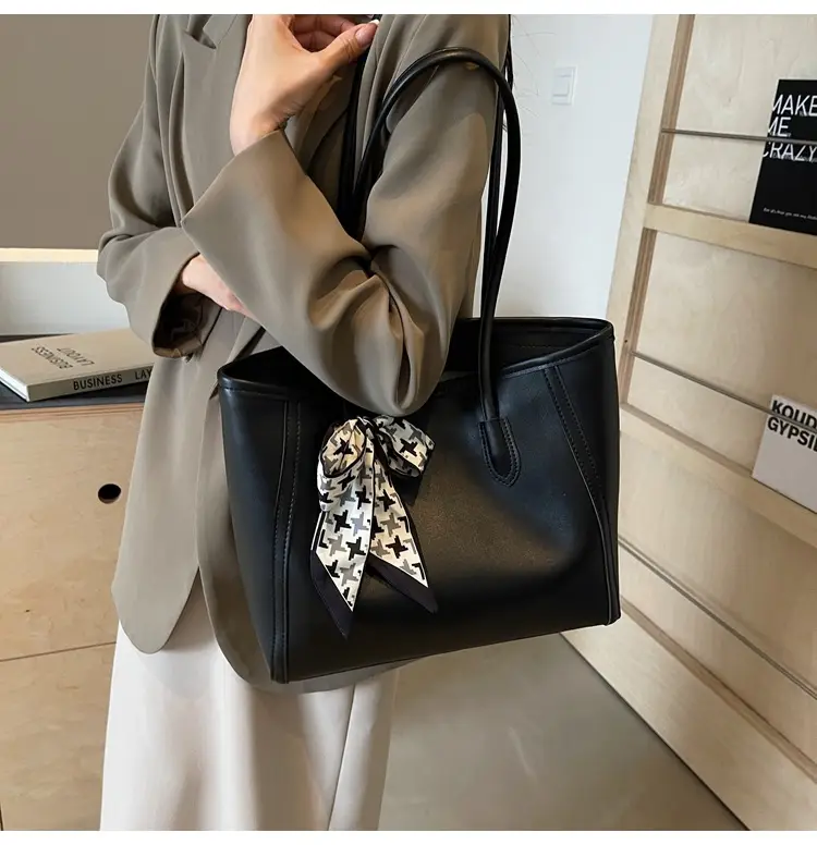 Black Silk Bow Scarf Bag for Women 2025 — feature 21