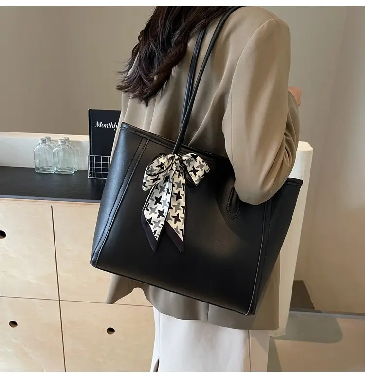 Black Silk Bow Scarf Bag for Women 2025 — feature 22