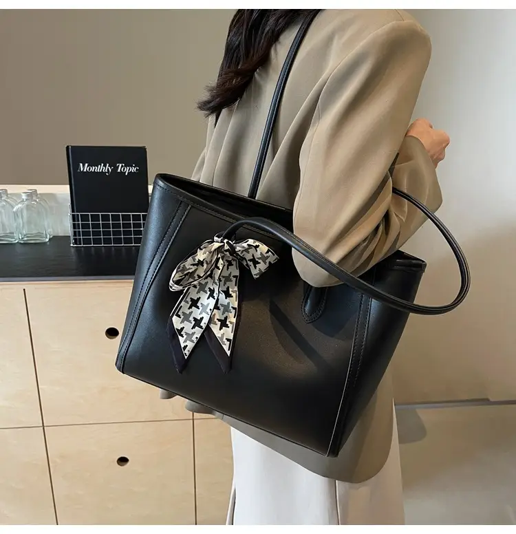 Black Silk Bow Scarf Bag for Women 2025 — feature 23