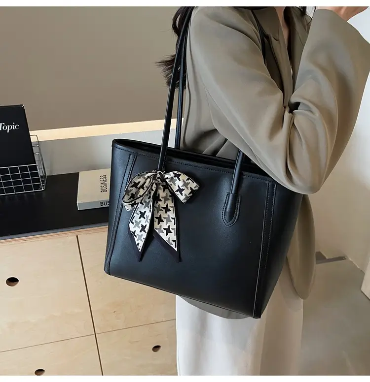 Black Silk Bow Scarf Bag for Women 2025 — feature 25