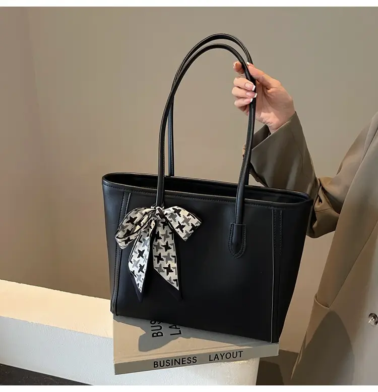 Black Silk Bow Scarf Bag for Women 2025 — feature 26