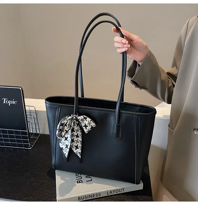 Black Silk Bow Scarf Bag for Women 2025 — feature 27