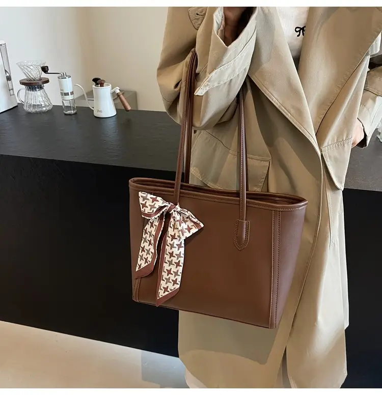 Black Silk Bow Scarf Bag for Women 2025 — feature 41
