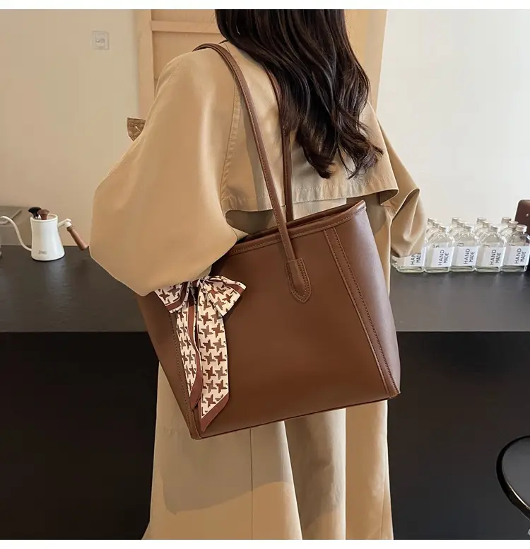Black Silk Bow Scarf Bag for Women 2025 — feature 44