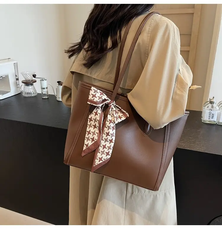 Black Silk Bow Scarf Bag for Women 2025 — feature 45