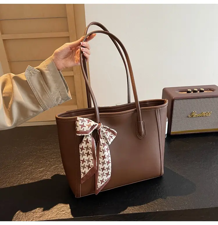 Black Silk Bow Scarf Bag for Women 2025 — feature 50