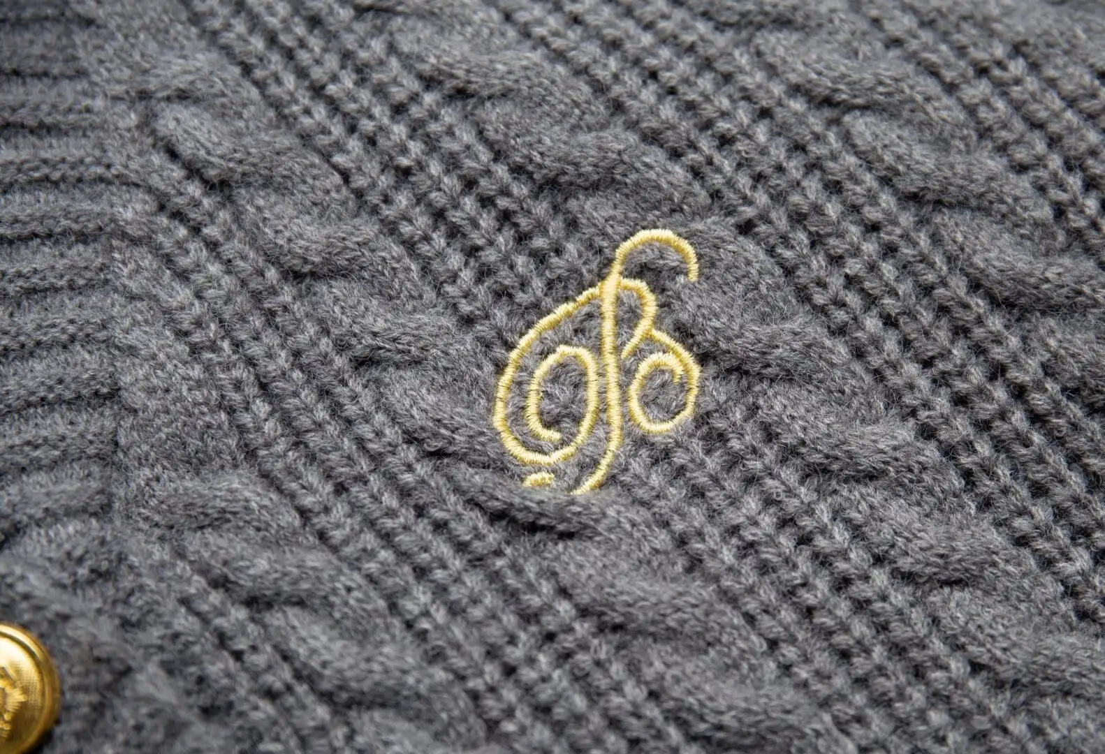 Women's Dark Blue Knitted Cardigan Sweater Autumn Wear — feature 9