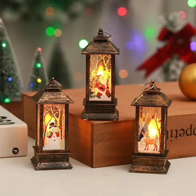 Christmas Wind Lantern Candlestick Lamp for Kids Party Decor - Image 8