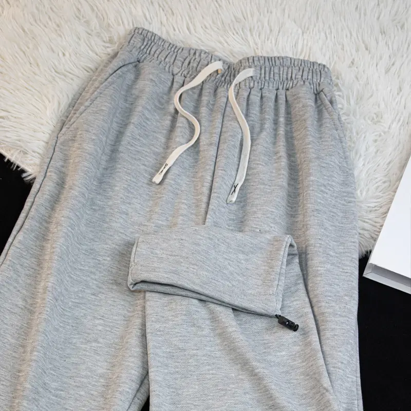 Black Loose Fit American Pants Men Women 2024 Spring - Image 5