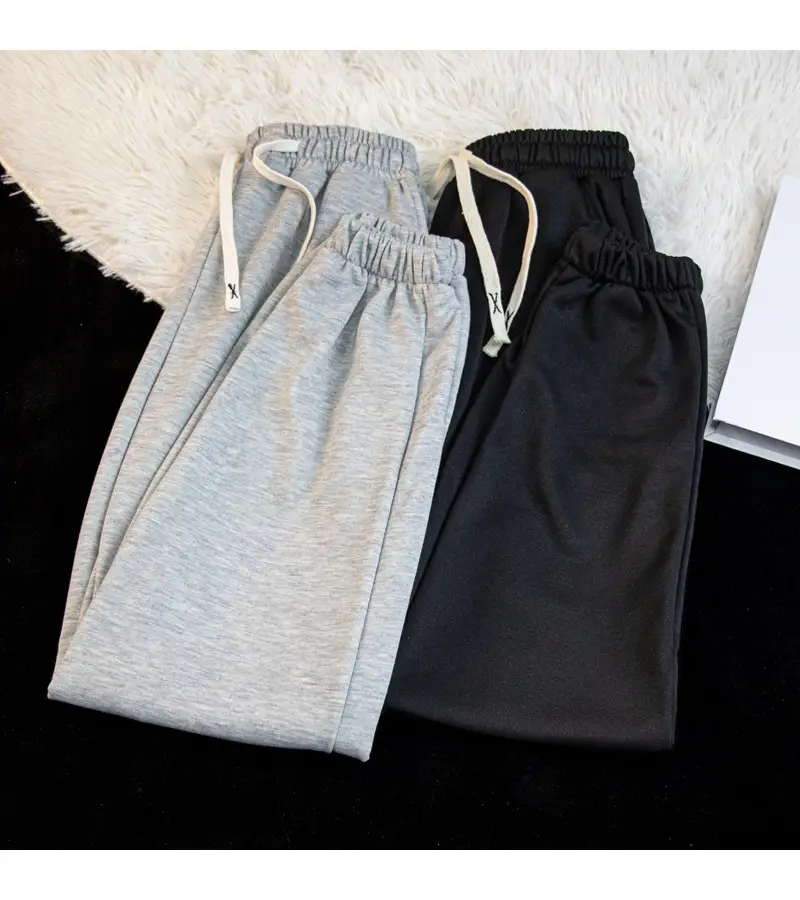 Black Loose Fit American Pants Men Women 2024 Spring — feature 14