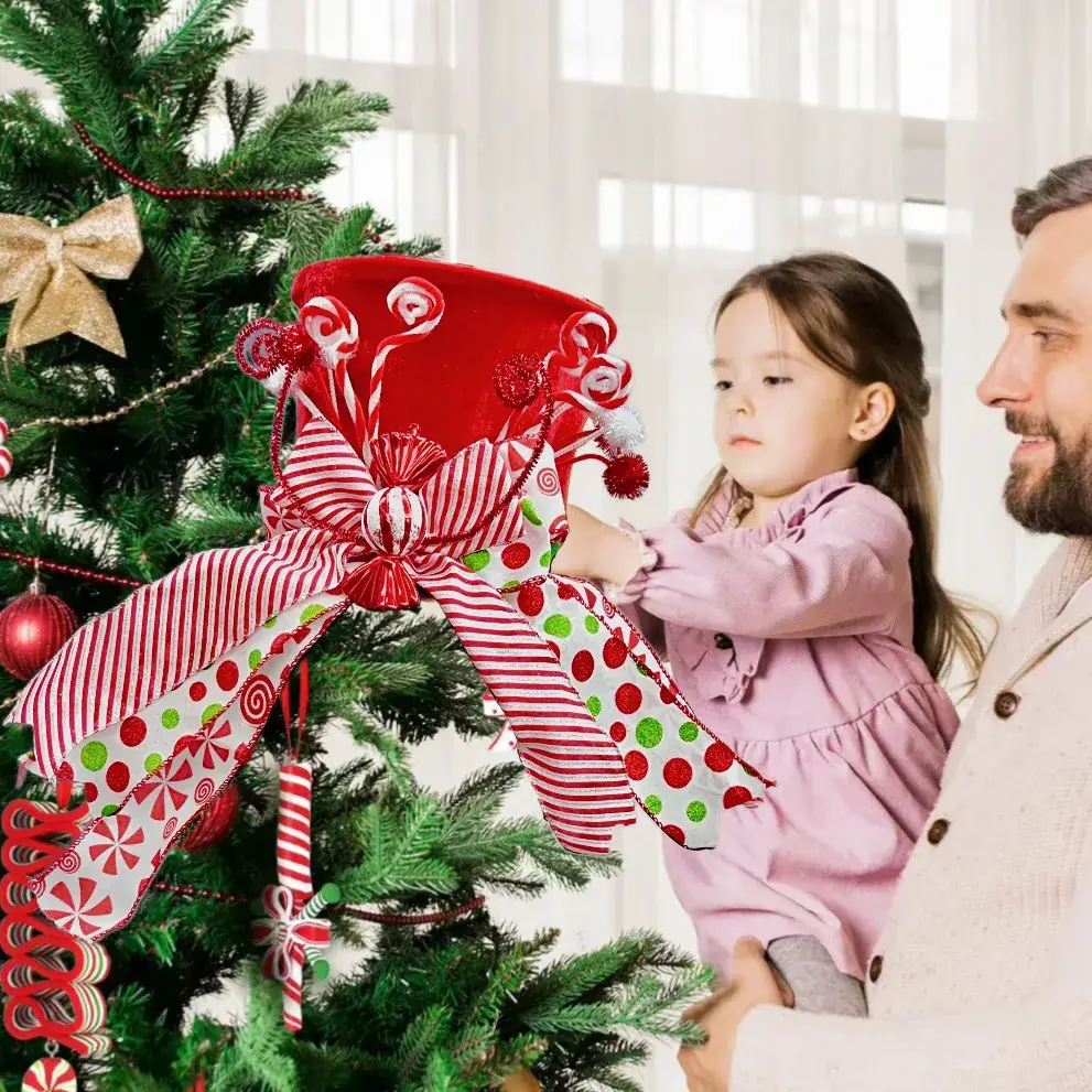 Red Crossbody Bag with Striped Bow for Kids