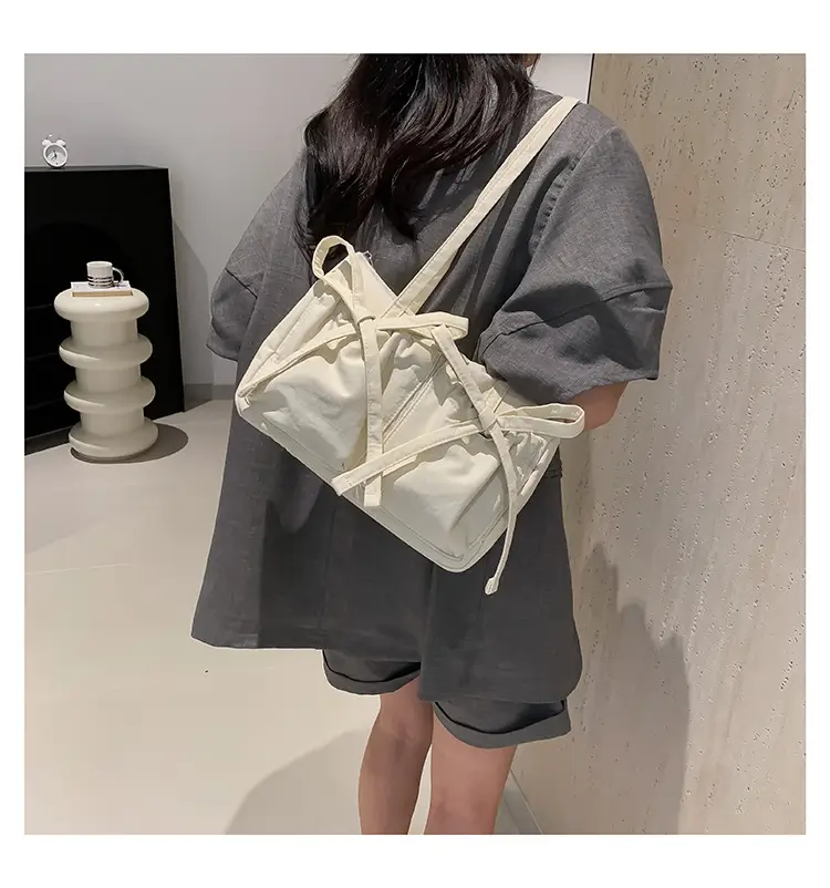 Pink Bow Shoulder Bag for Women Large Capacity Casual Commuter — feature 23