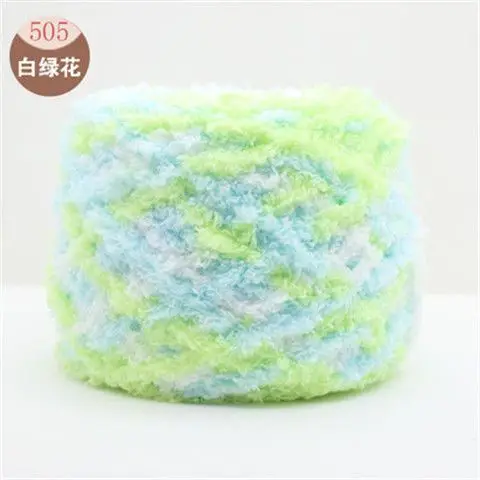 Three strands of coral fleece wool ball velvet line scarf line baby wool handmade DIY woven cushion blanket wholesale