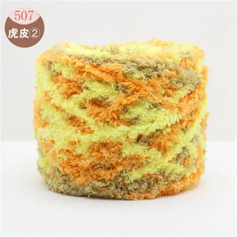 Three strands of coral fleece wool ball velvet line scarf line baby wool handmade DIY woven cushion blanket wholesale