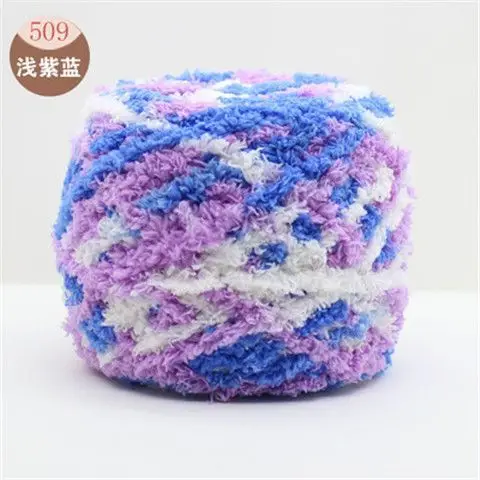 Three strands of coral fleece wool ball velvet line scarf line baby wool handmade DIY woven cushion blanket wholesale