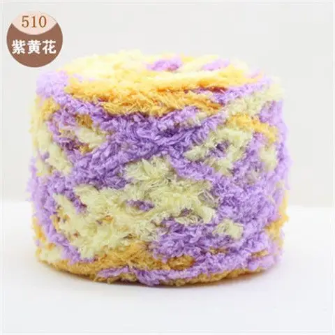 Three strands of coral fleece wool ball velvet line scarf line baby wool handmade DIY woven cushion blanket wholesale