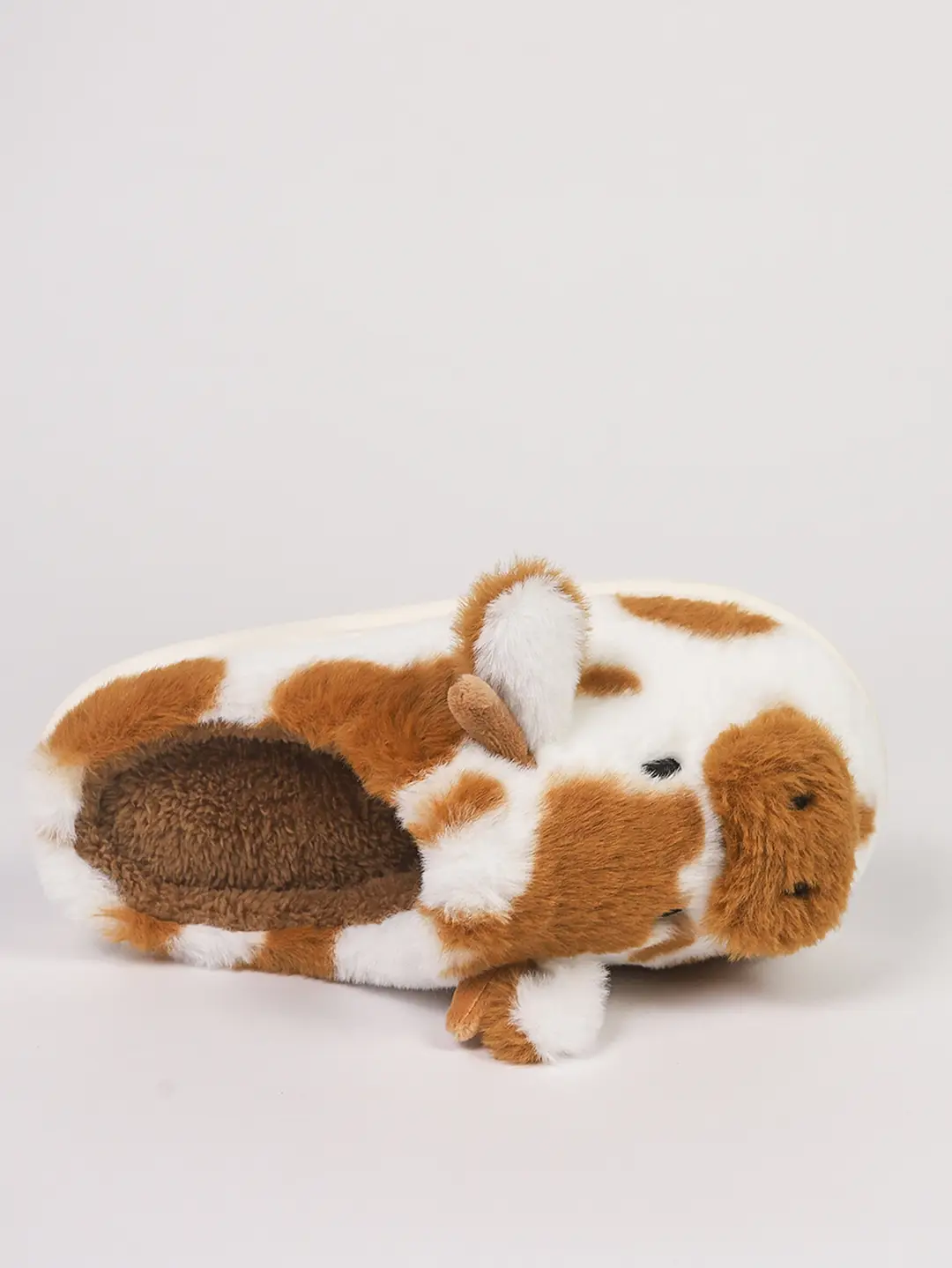 New Cross-Border Style Spotted Cow Fur Slippers for Indoor Home Use, Cotton Slippers with Thick Plush Soles for Autumn and Winter — feature 11