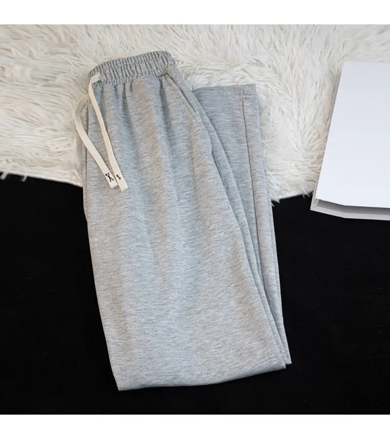 Boys Girls Slimming Joker Drape Pants Grey Spring Autumn 2024 — feature 10