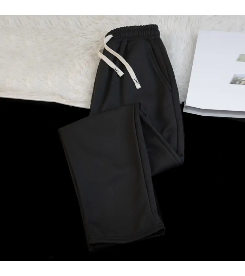 Boys Girls Slimming Joker Drape Pants Grey Spring Autumn 2024 — feature 12