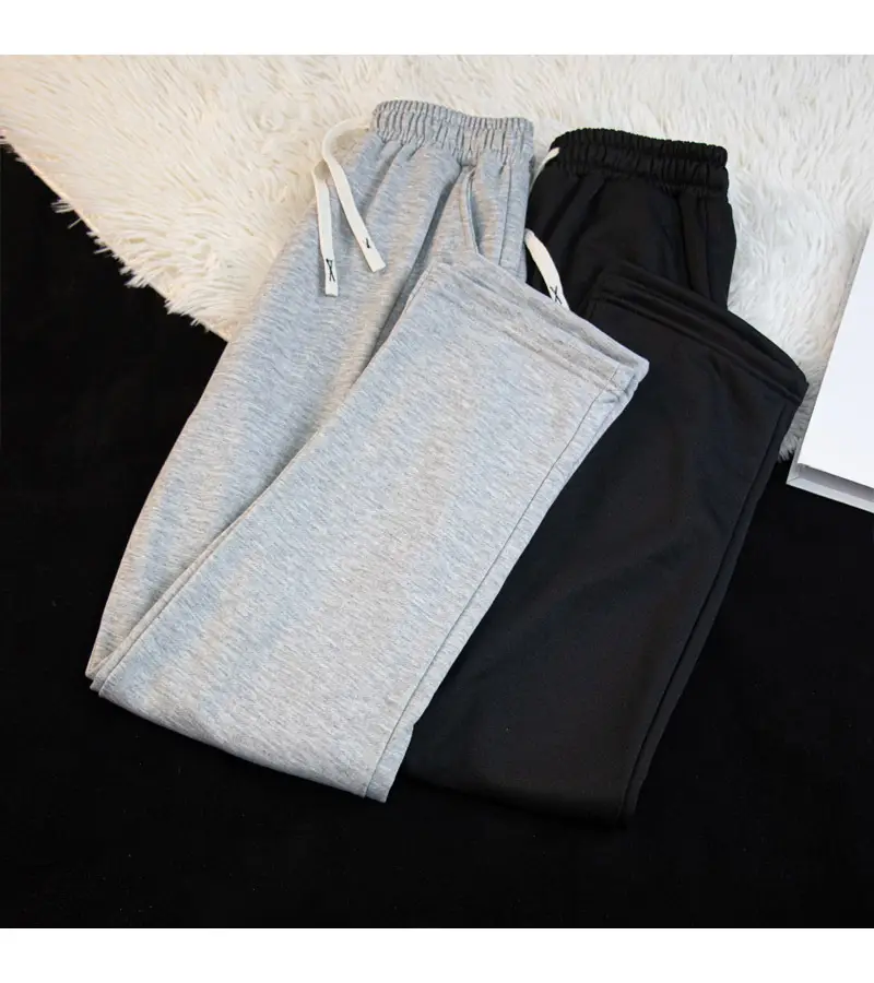 Boys Girls Slimming Joker Drape Pants Grey Spring Autumn 2024 — feature 7