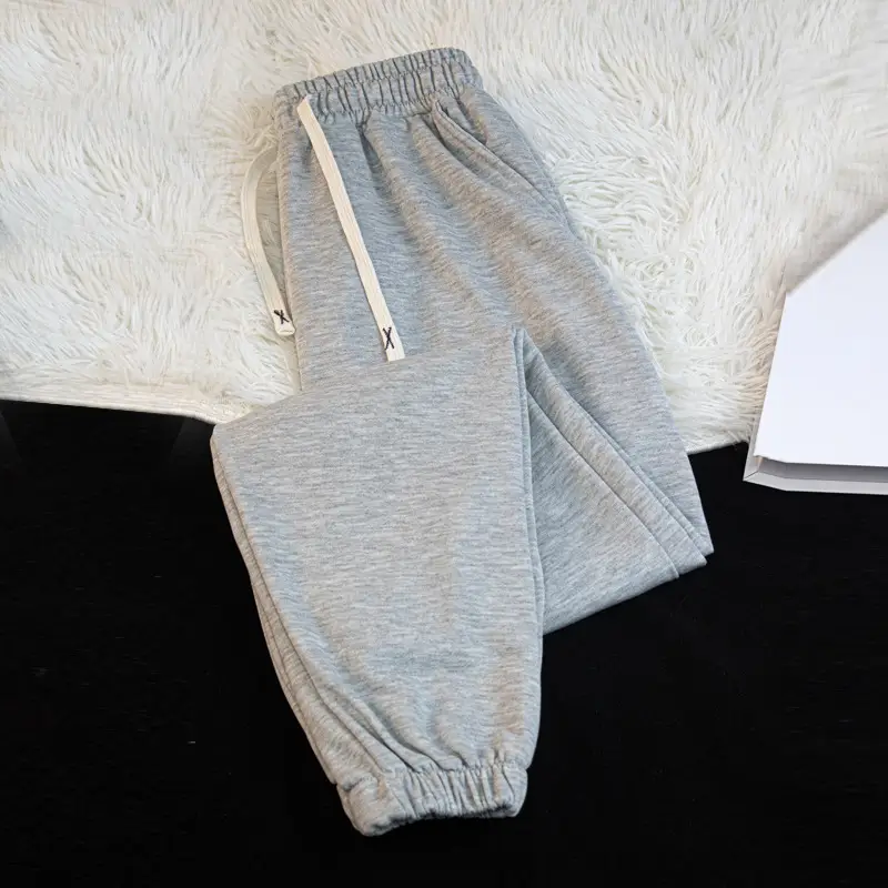 Boys Girls Slimming Joker Drape Pants Grey Spring Autumn 2024 - Image 4
