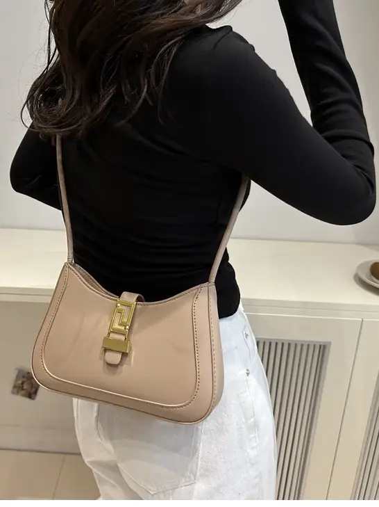 Beige French Niche Shoulder Crossbody Bag 2024 - Image 9