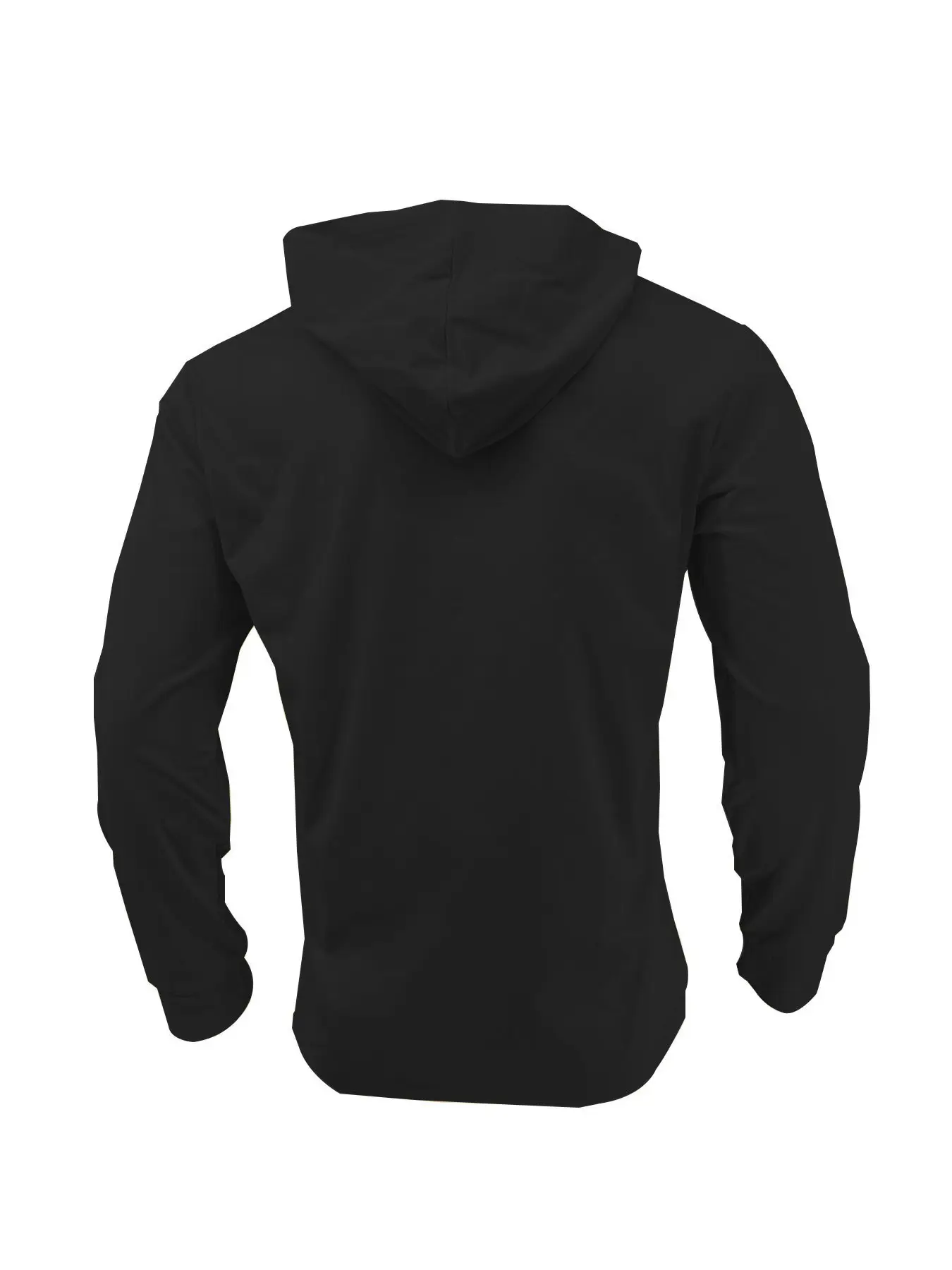 Men's White Hooded Sweatshirt Long Sleeve Cotton — feature 14