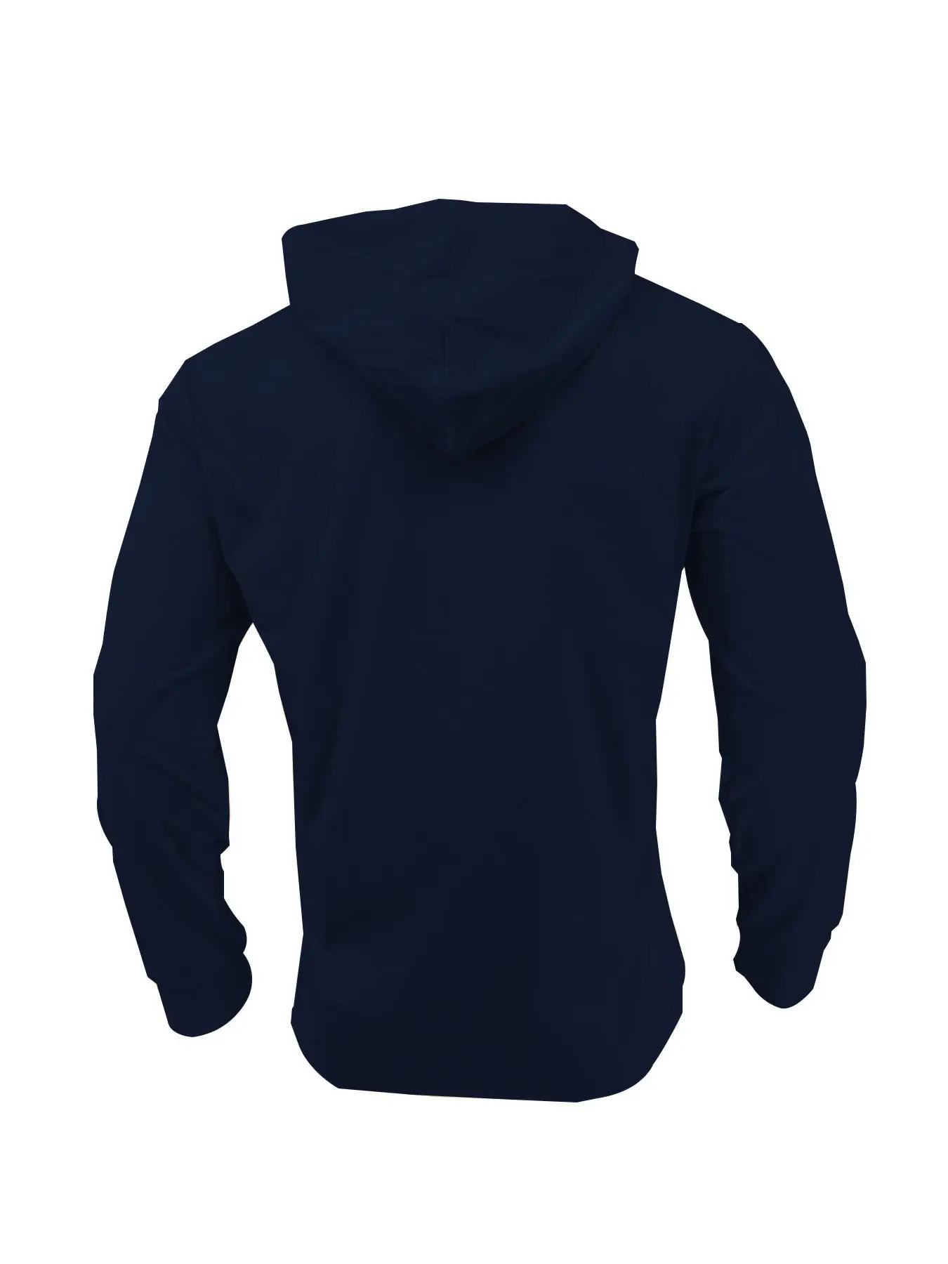 Men's White Hooded Sweatshirt Long Sleeve Cotton — feature 15