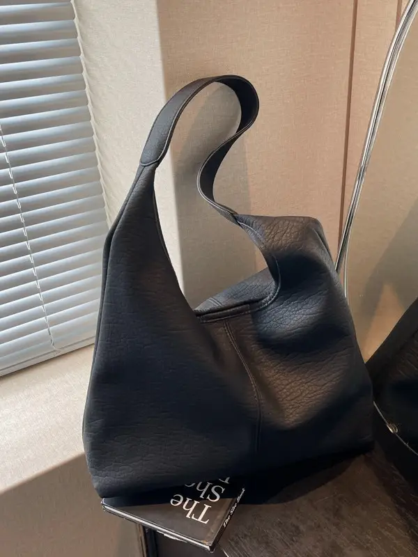 Women Large Capacity Shoulder Bag Tan 2026 - Image 7