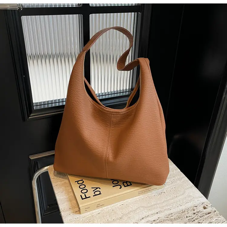 Women Large Capacity Shoulder Bag Tan 2026 — feature 44