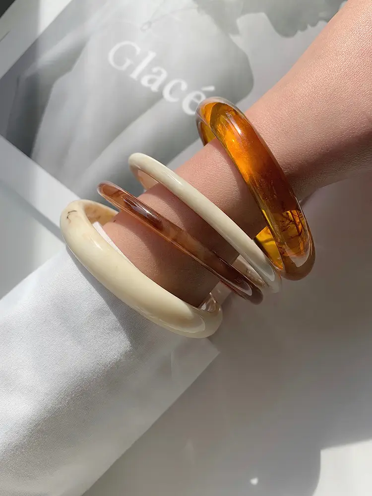 Cross Border Amazon AliExpress Bracelet Resin Multicolor Bracelet South Korea Elegant Fashion Bracelet — feature 1