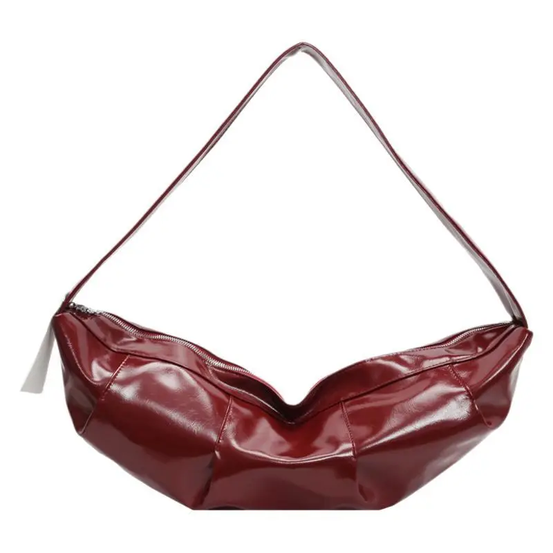 2025 Winter New Horn Bag Women Large Capacity Shiny - Image 9
