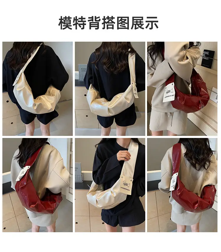 2025 Winter New Horn Bag Women Large Capacity Shiny — feature 10