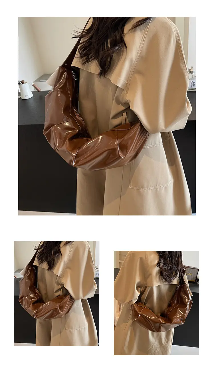 2025 Winter New Horn Bag Women Large Capacity Shiny — feature 13