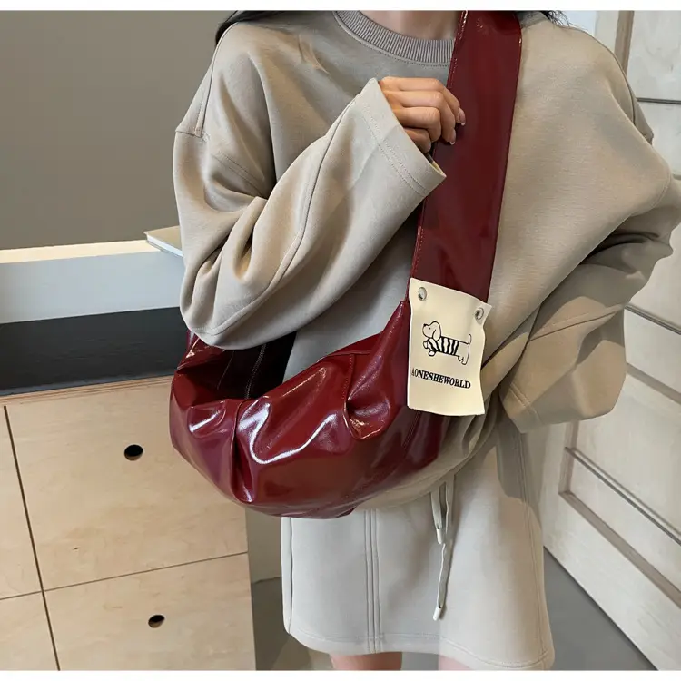 2025 Winter New Horn Bag Women Large Capacity Shiny — feature 29