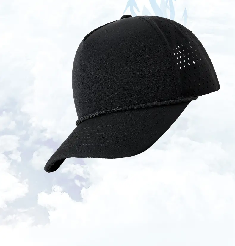 Men Water Resistant Navy Cap with Mesh Back — feature 17