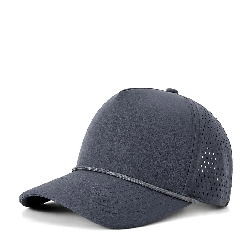 Men Water Resistant Navy Cap with Mesh Back - Image 3