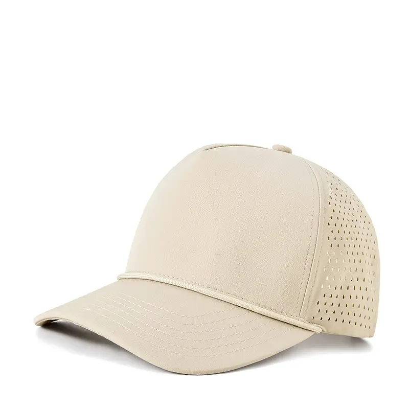Men Water Resistant Navy Cap with Mesh Back - Image 4