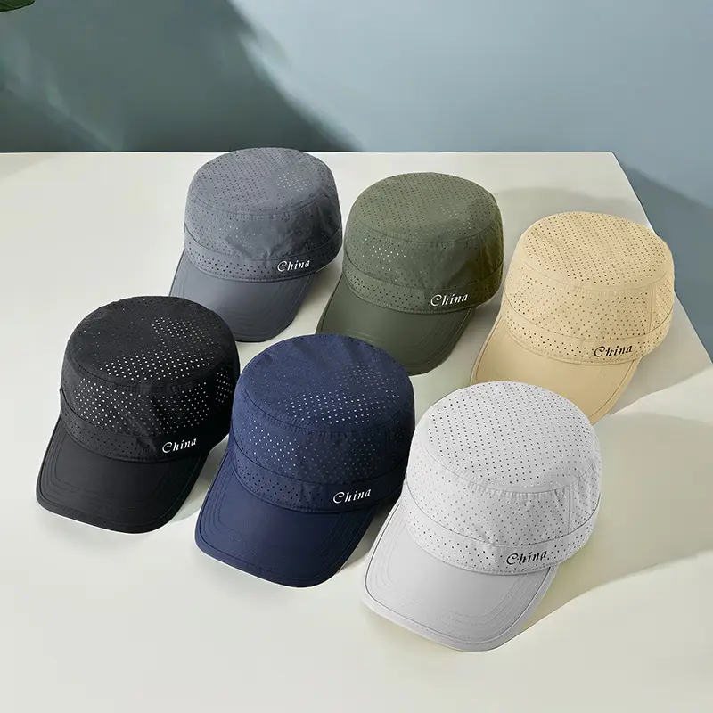 Men UV Cap Black Mesh Perforated 48Hr - Image 14