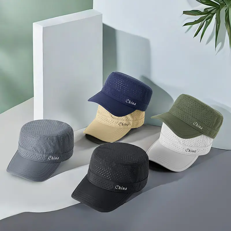 Men UV Cap Black Mesh Perforated 48Hr - Image 15