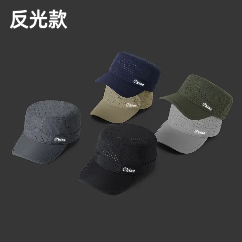 Men UV Cap Black Mesh Perforated 48Hr - Image 16