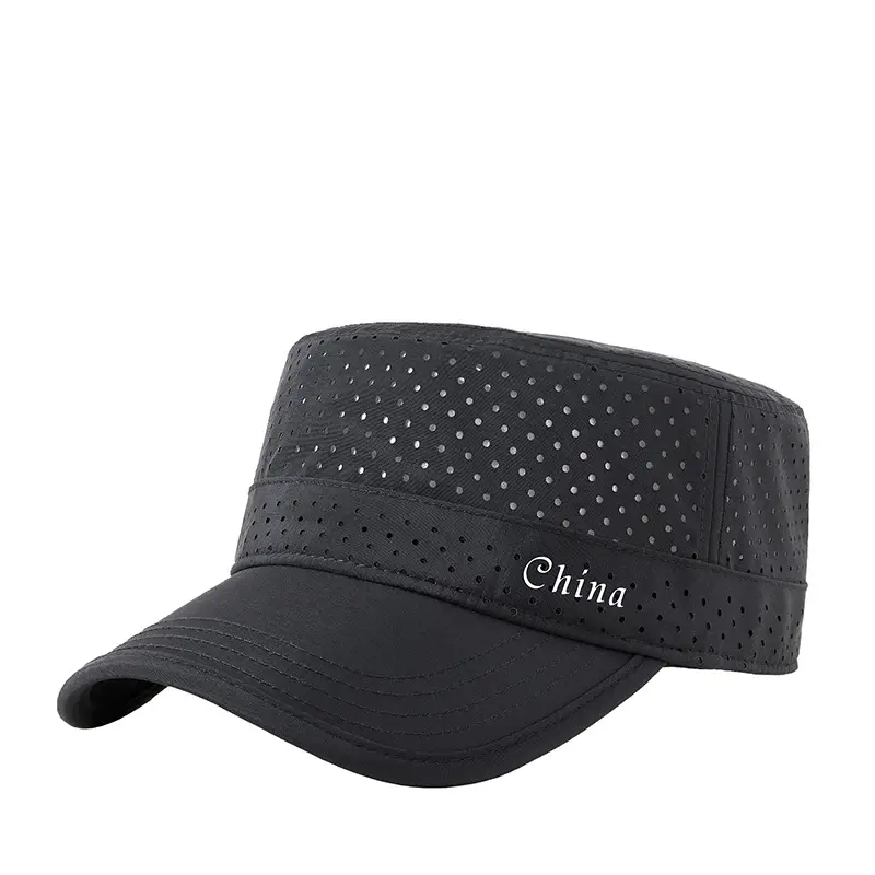 Men UV Cap Black Mesh Perforated 48Hr - Image 17
